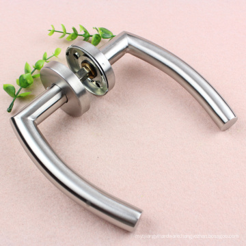 High quality stainless steel tubular lever door handle with best security for all kind of wooden door